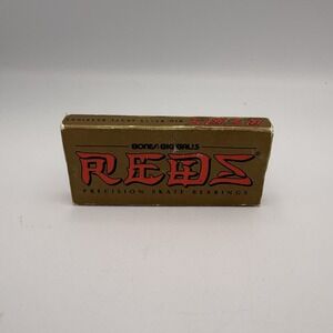 Skateboard Bearings Bones Super Reds 8-Pack 8mm Precision Size 608 Standard Gold